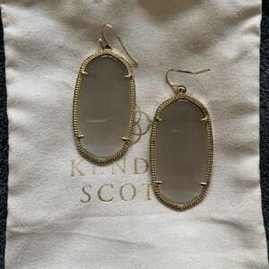 Kendra Scott Gold and Gray Danielle Statement Earrings